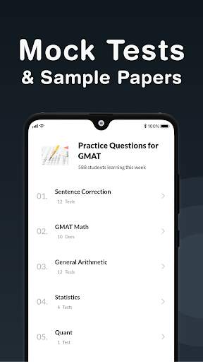 GMAT Exam Prep App, Mock tests screenshot 5