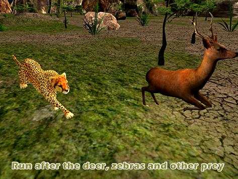 Angry Cheetah Attack Sim 3D screenshot 6