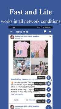 Fast Lite for Facebook & Messenger screenshot 4