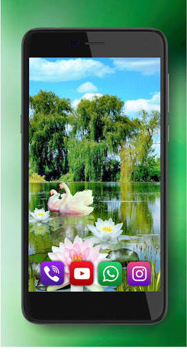Swans and Lilies LWP स्क्रीनशॉट 5