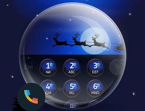 Xmas Night Phone DIaler Theme screenshot 6