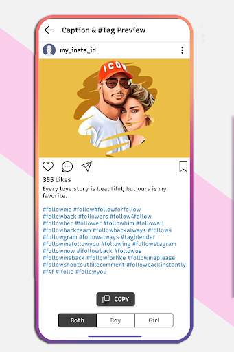 Captions & Hashtags for Instagram screenshot 4