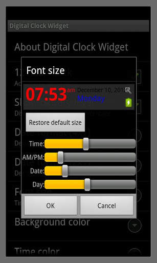 Digital Clock Widget screenshot 3