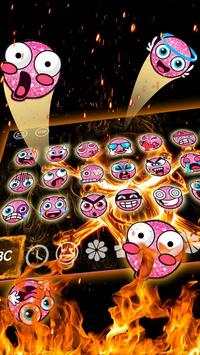 Fire Hell Skull Keyboard Theme screenshot 3