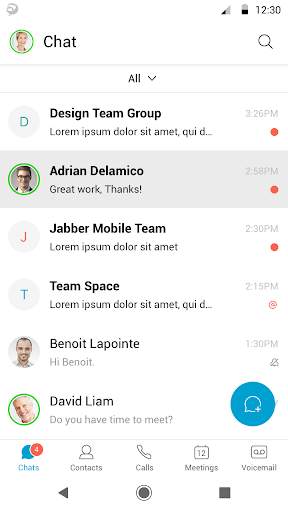 Cisco Jabber pour Android screenshot 2