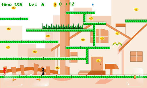 Two Players Stickman Collect Bean screenshot 2