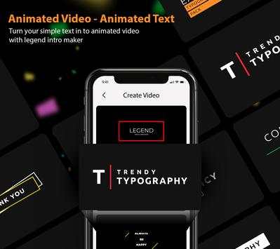 Legend - Intro maker and Animated Text screenshot 6