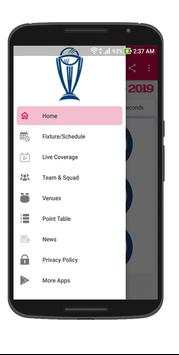 Live Cricket World Cup 2019 - Score TV Schedule screenshot 3