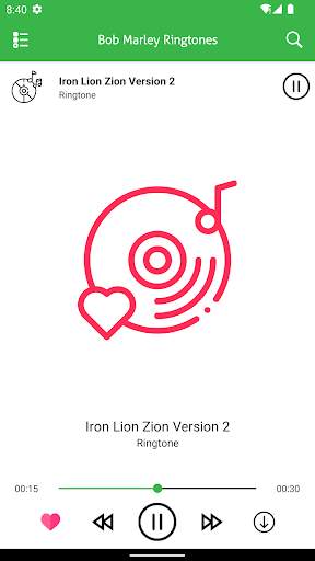 Bob Marley Ringtones - Offline screenshot 1