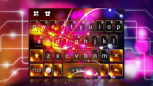Tema Keyboard Electric Tech screenshot 1