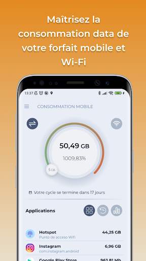 Consommation données mobiles screenshot 1