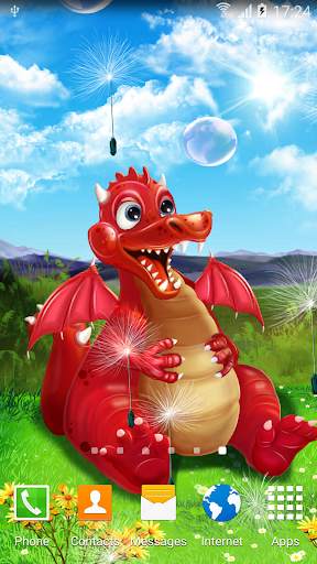 Cute Dragon Live Wallpaper screenshot 2