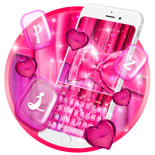 Glittering Pink Love Keyboard icon