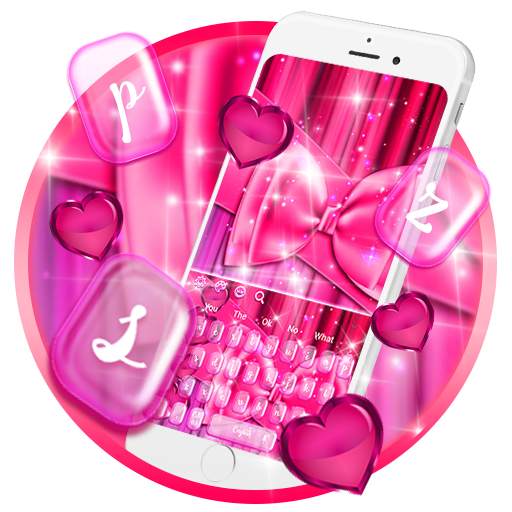 Glittering Pink Love Keyboard 10001002