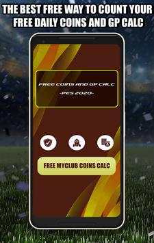 Free MyClub Coins And GP Calc For PES 2020 screenshot 1