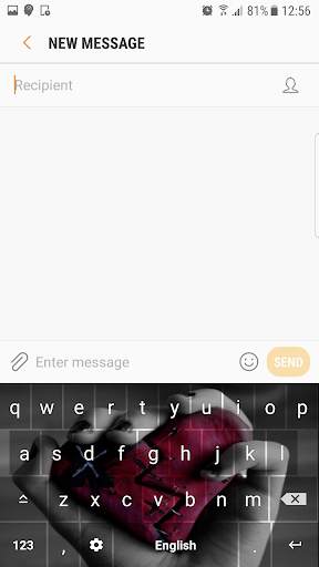 Broken Heart Keyboard Themes screenshot 3