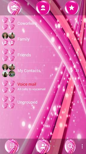 Dialer Theme Sparkling Pink screenshot 6