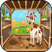 Animal Farm Cleaning Games 🐮 icon