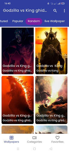 Godzilla vs King ghidorah and Kong Wallpaper screenshot 1