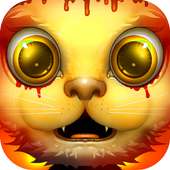 Zombie Zoo Get hands bloody! logo