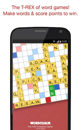 Wordosaur Top Rated Word Game screenshot 1