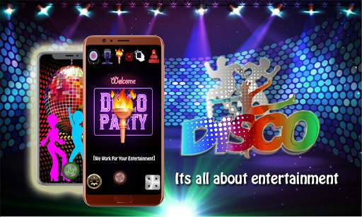 Disco Light,(Disco Music lazier strobo Flash Light screenshot 1