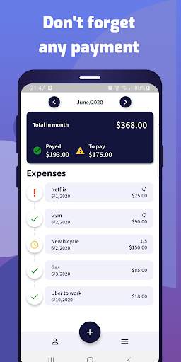 My Expenses screenshot 2