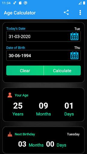 Age Calculator screenshot 2