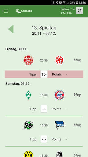 Comunio screenshot 3