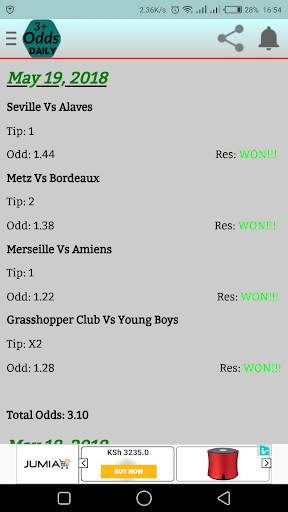 3+ ODDS DAILY स्क्रीनशॉट 5