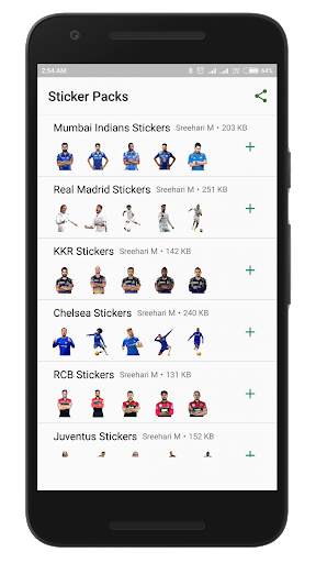 Sports Stickers - Cricket and Football Stickers screenshot 2