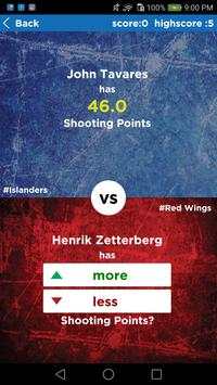 NHL Trivia : Higher or Lower Game Edition screenshot 2