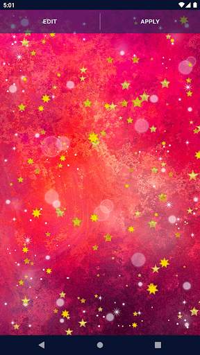 Gold Stars Live Wallpaper screenshot 5