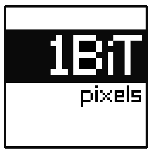 ikon 1 bit pixels