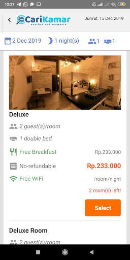 CariKamar - Aplikasi Booking Hotel Terbaik screenshot 5