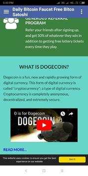 Daily Bitcoin Faucet FreeBitco Satoshi 7 تصوير الشاشة
