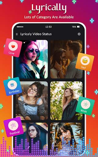 Lyrically - Lyrical Video status Maker screenshot 2