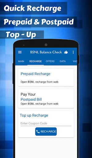 App for BSNL Recharge balance screenshot 2