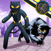 Multi Panther Stickman Rope Hero icon