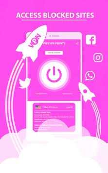 Free VPN Access Blcoked Videos - Lady VPN screenshot 1