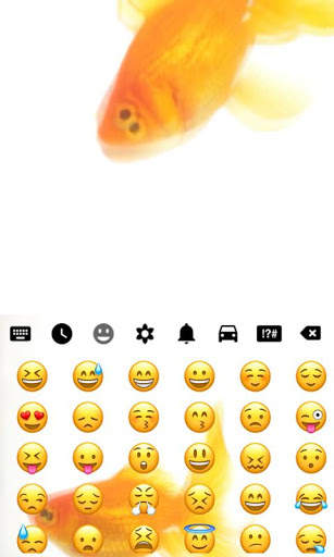 Gold Fish Fancy Keyboard Theme screenshot 3