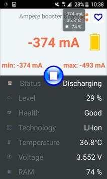 Test Booster Charging (Ampere). screenshot 3