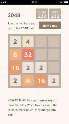 2048 - Classic Game (Ads Free) screenshot 2