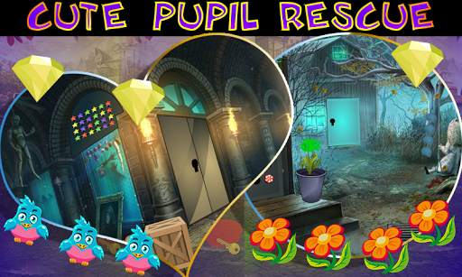 Best Escape Game 442 Cute Pupil Rescue Game screenshot 1