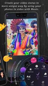 Marathi Lyrical Video Status Maker With Photo Song screenshot 2