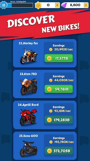 Merge Bike game Idle Tycoon screenshot 3