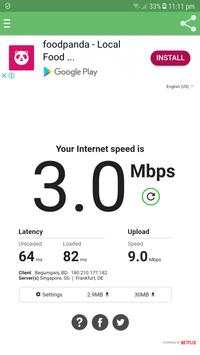 3G / 4G/ Wifi Internet Speed Test screenshot 1