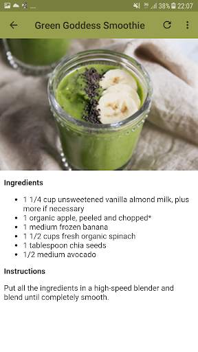 Green detox smoothie screenshot 3