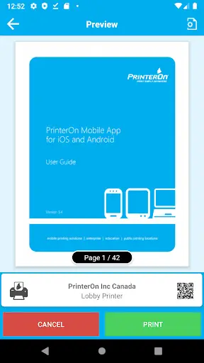 PrinterOn Print Service screenshot 4