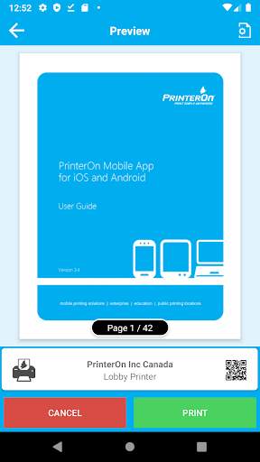 PrinterOn screenshot 2